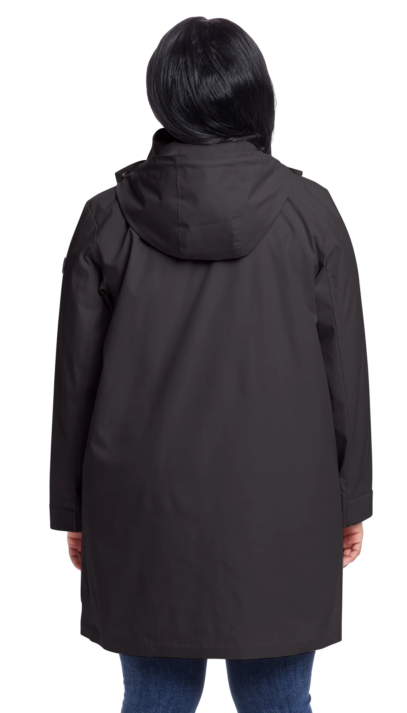 HOODED A-LINE RAIN JACKET - Image 10