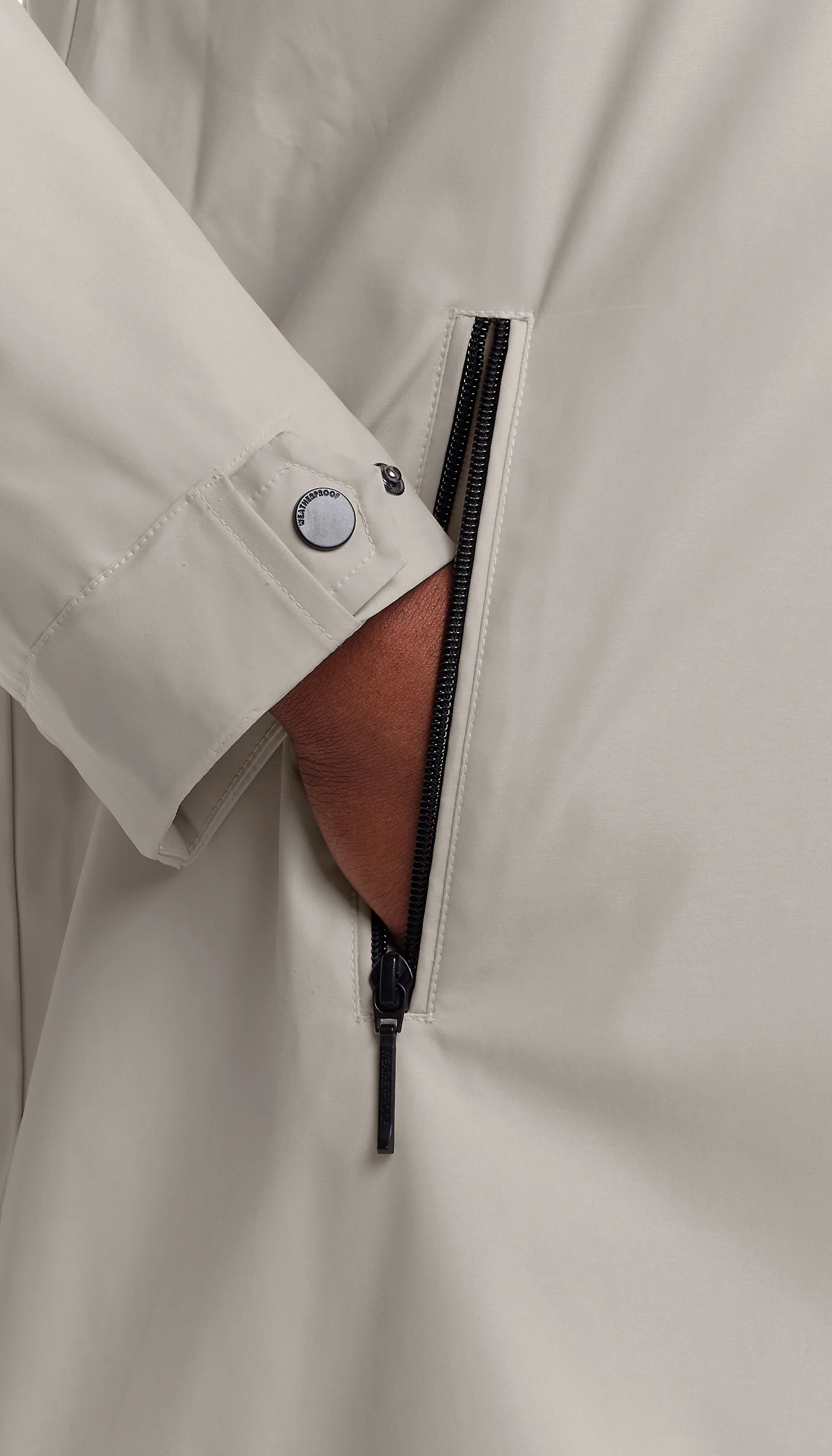 HOODED A-LINE RAIN JACKET - Image 7