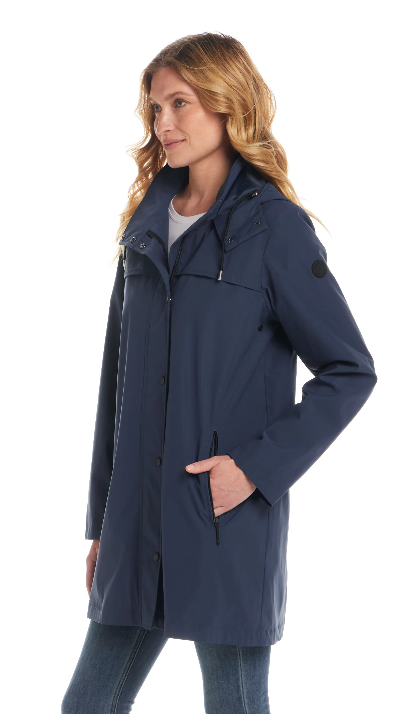 HOODED A-LINE RAIN JACKET - Image 15
