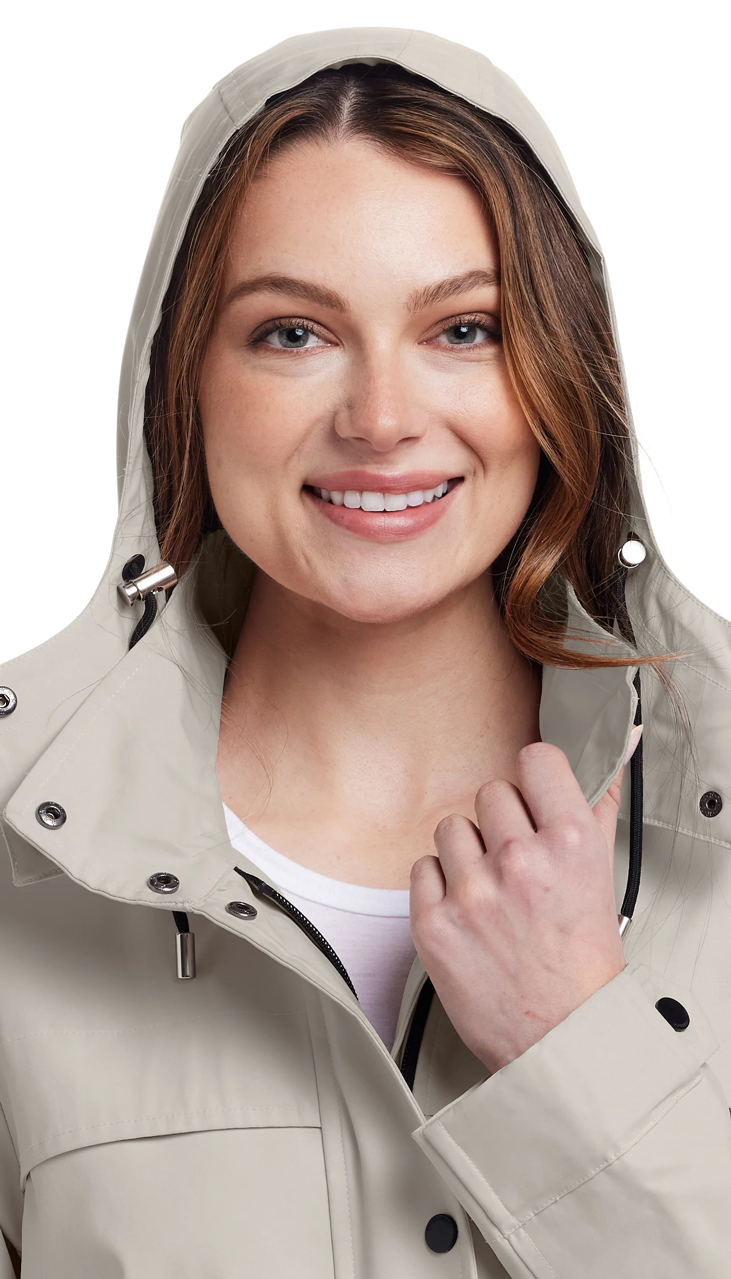 HOODED A-LINE RAIN JACKET - Image 31