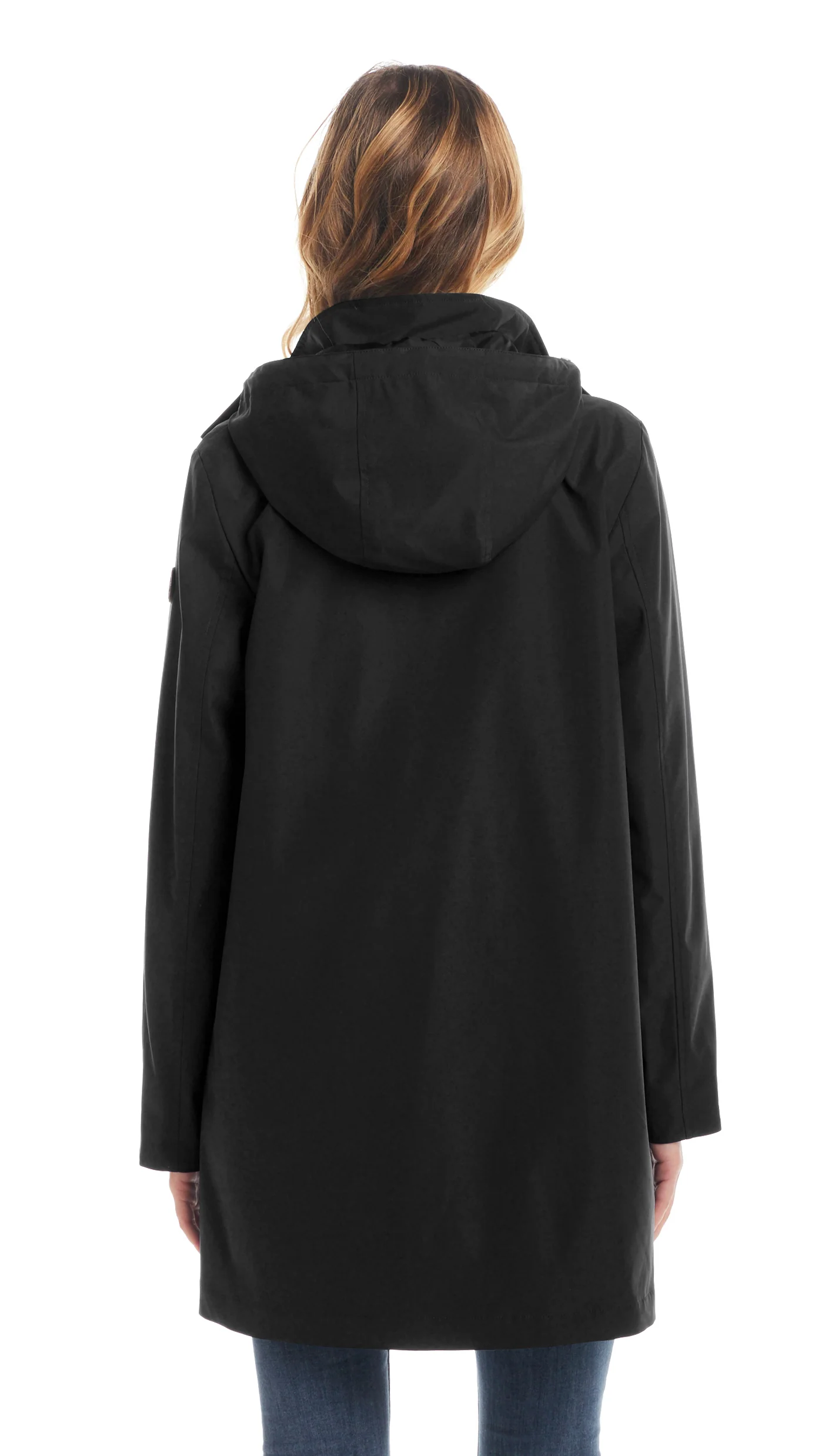 HOODED A-LINE RAIN JACKET - Image 34