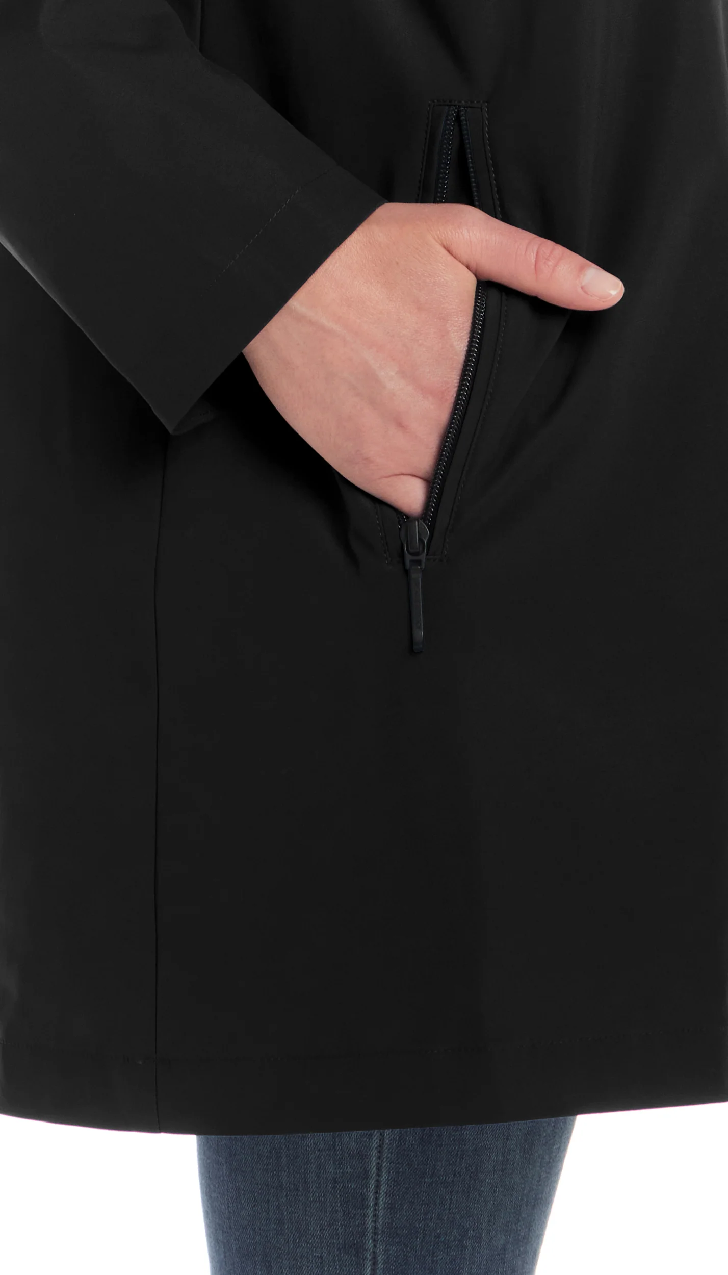 HOODED A-LINE RAIN JACKET - Image 40