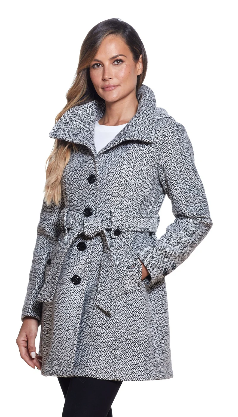 Hooded Wool Belted Walker - Image 4