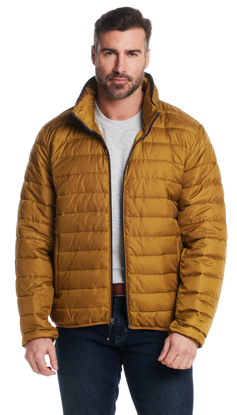 PILLOW PAC PUFFER JACKET - MUSTARD - Image 5