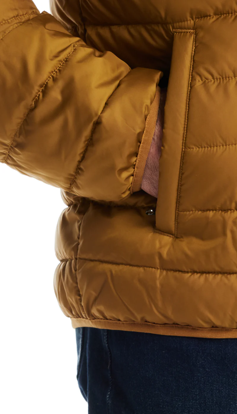 PILLOW PAC PUFFER JACKET - MUSTARD - Image 7