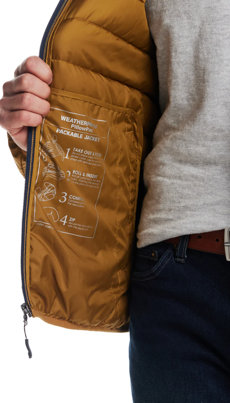 PILLOW PAC PUFFER JACKET - MUSTARD - Image 13