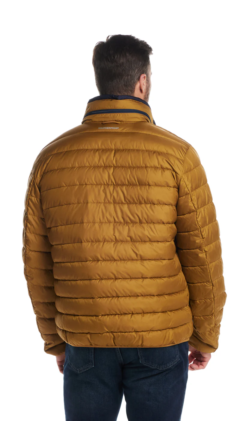 PILLOW PAC PUFFER JACKET - MUSTARD - Image 4