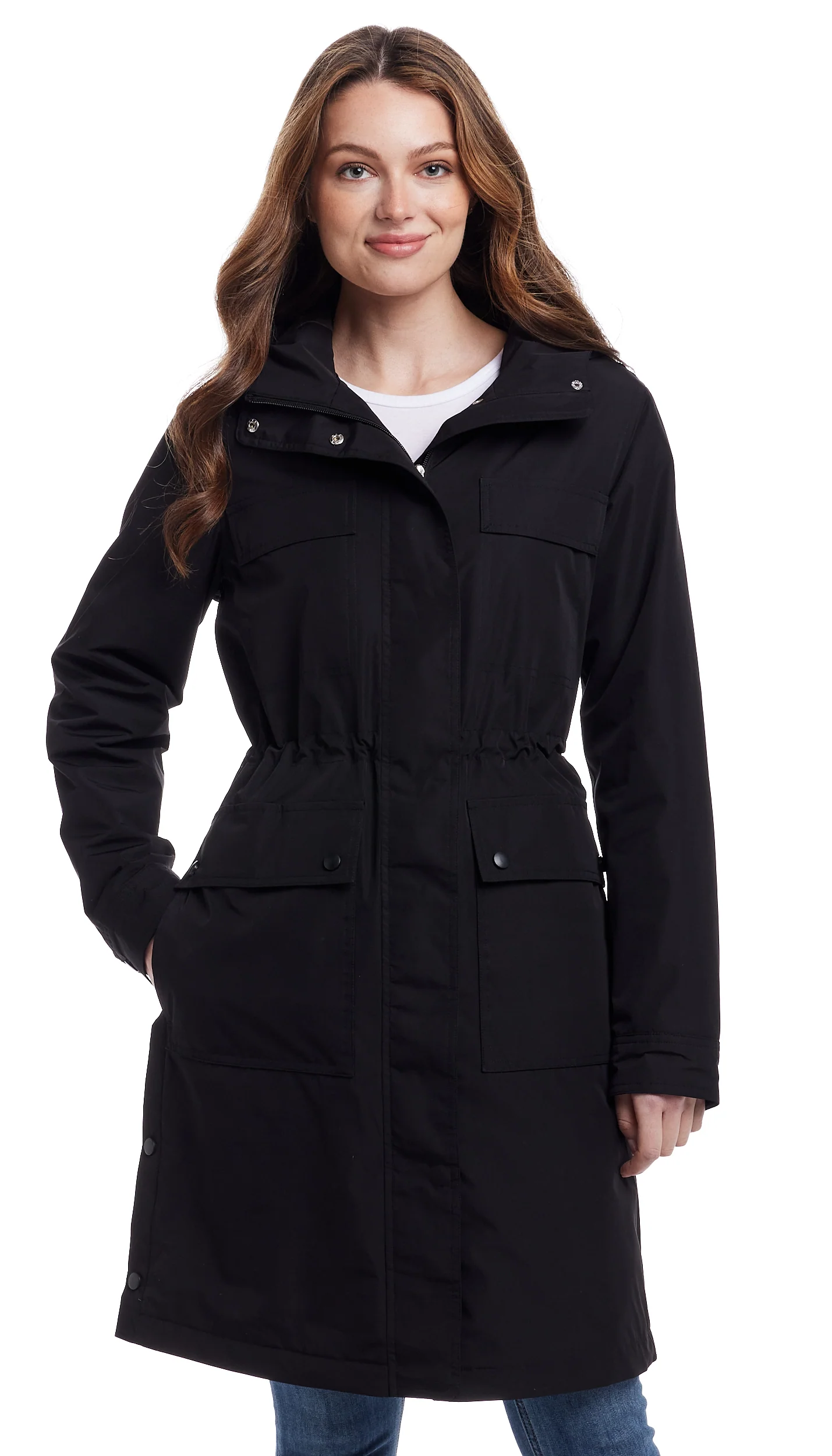 UTILITARIAN HOODED RAIN COAT - Image 4